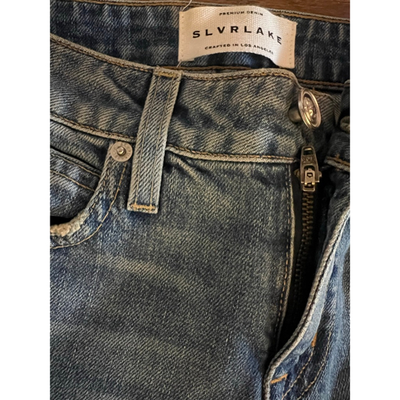 NWT SLVRLAKE Beatnik blue skinny jeans with a distressed effect SZ 25 - Picture 6 of 8